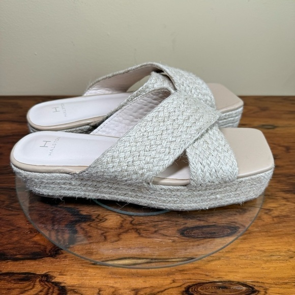 HALSTON Network Espadrille Sandal - natural - size 8.5 - Picture 4 of 13